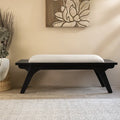 Monochrome Upholstered Bench