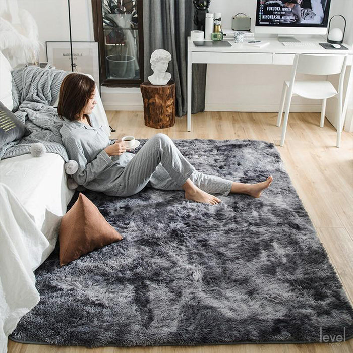 Motley Plush Soft Fluffy Rug - Level Decor