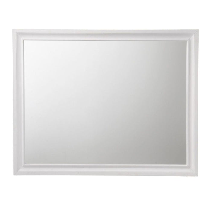 Naima Mirror in White Doba