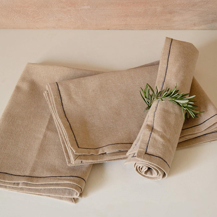 Natural Fringe Cotton Napkin (Set of 6) - ellementry