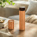 Neer copper bottle with wooden lid