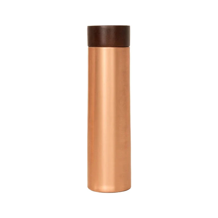 Neer copper bottle with wooden lid