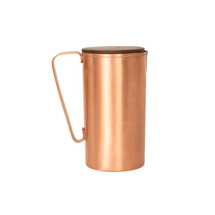 Neer Copper Jug with Wooden Lid