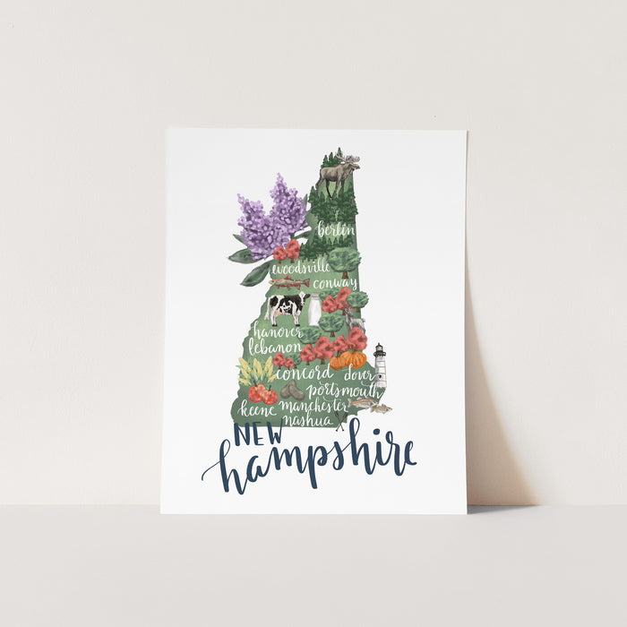 New Hampshire  - Art Print or Canvas - Jetty Home