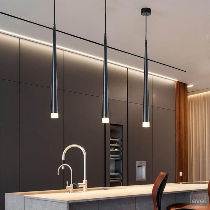 Nordic LED Chandelier Long Downlight - Level Decor