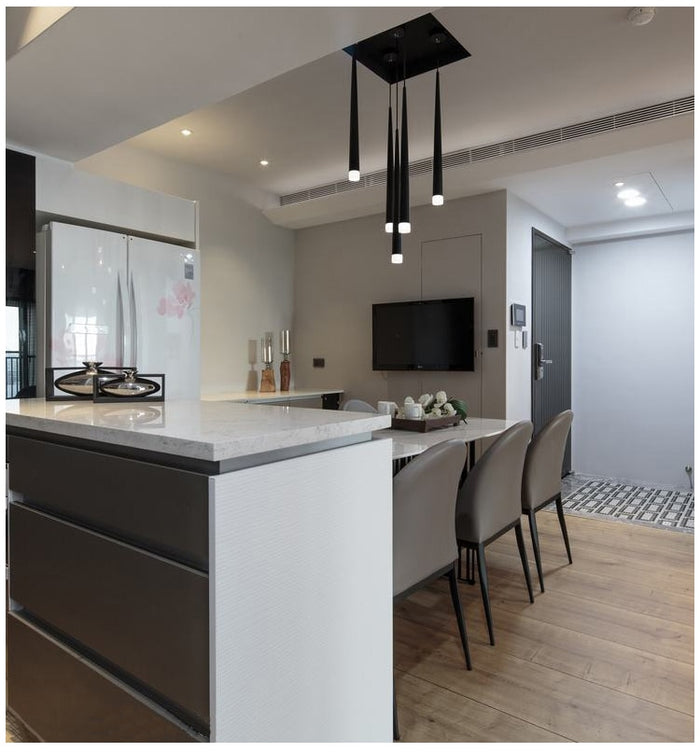 Nordic LED Chandelier Long Downlight - Level Decor