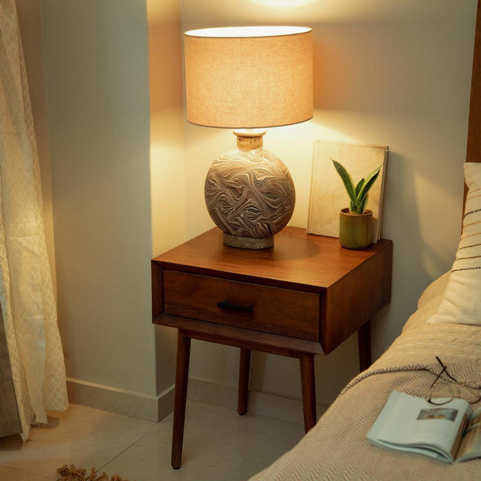 Old World ready-to-assemble bedside drawer