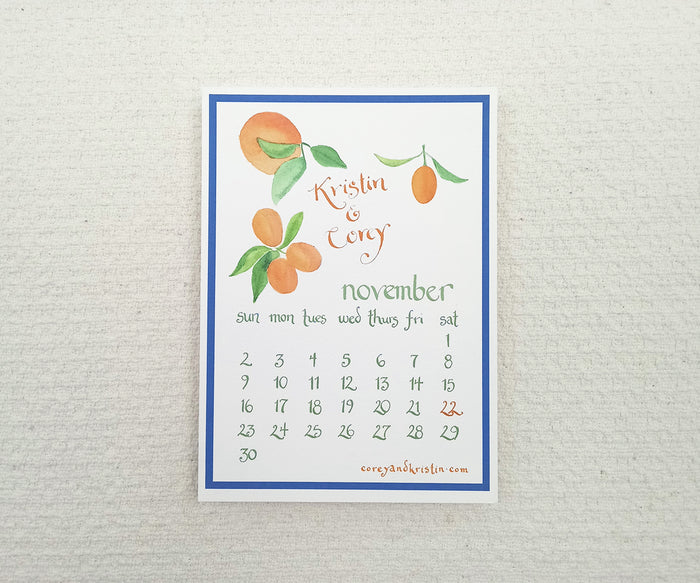 Oranges Save the Date