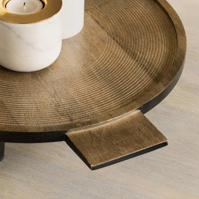Orbis Round Tri Legged Platter