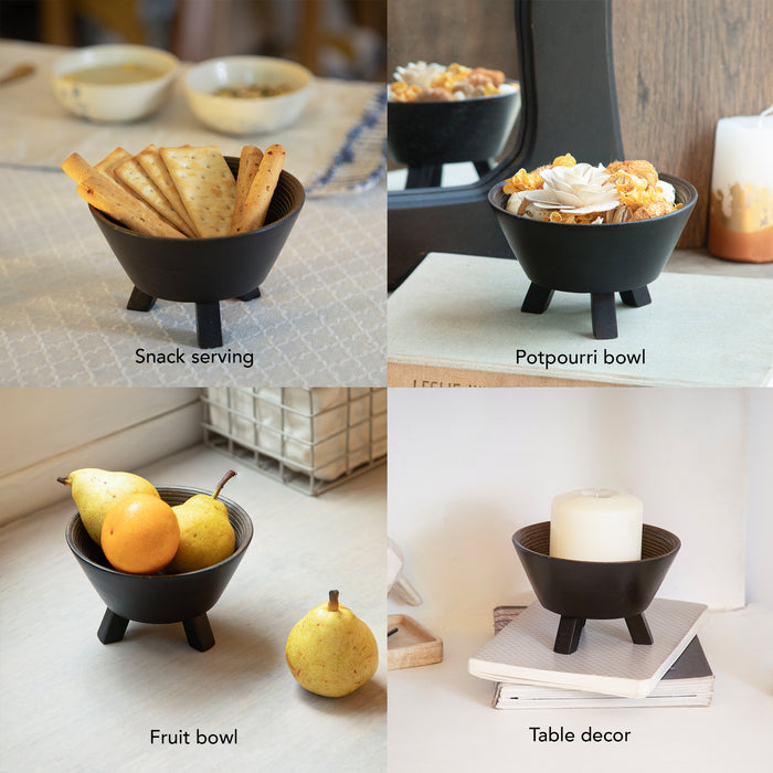 Orbis Tri Legged Round Bowl - Small