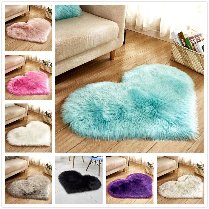 Original Plush Heart-Shaped Rug - Divine Heart L.A.