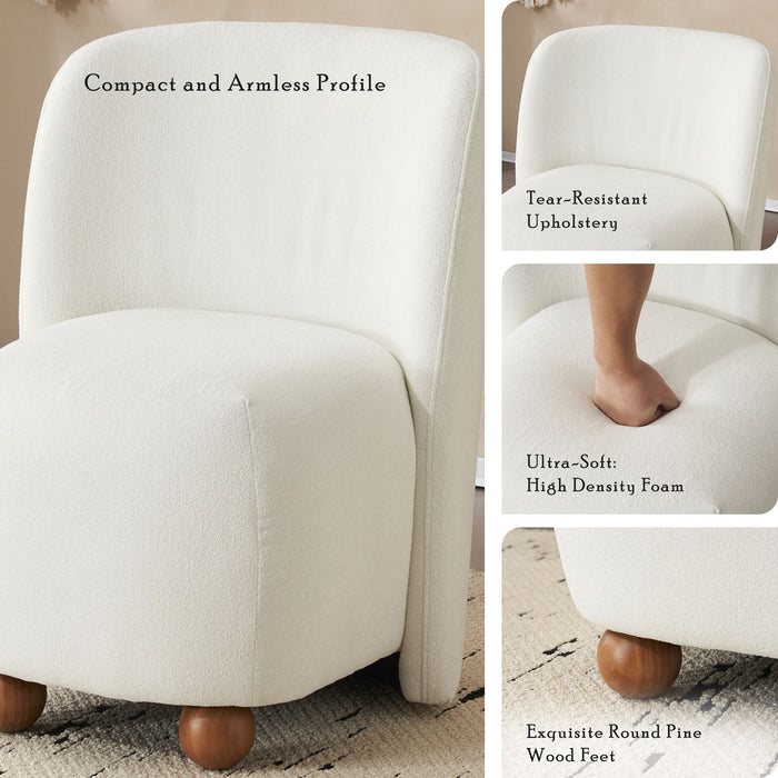 Paisley Low-Back Armless Chair Northern Lights