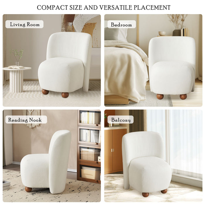 Paisley Low-Back Armless Chair Northern Lights