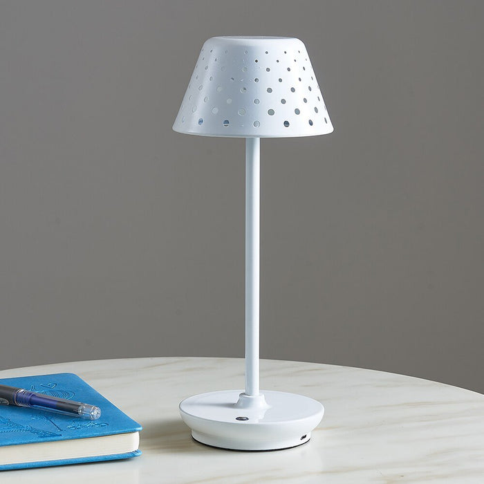 Paolo Table Lamp - White / 5.1 x 13.4" / 13cm x 34cm - Level Decor