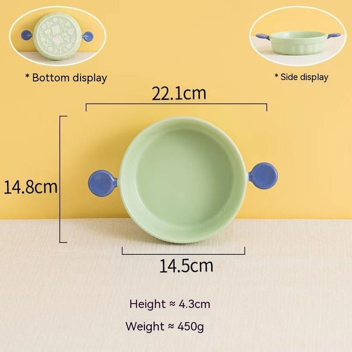 Pastel Binaural Wave Ceramic Ovenware Collection Parchway & Co.