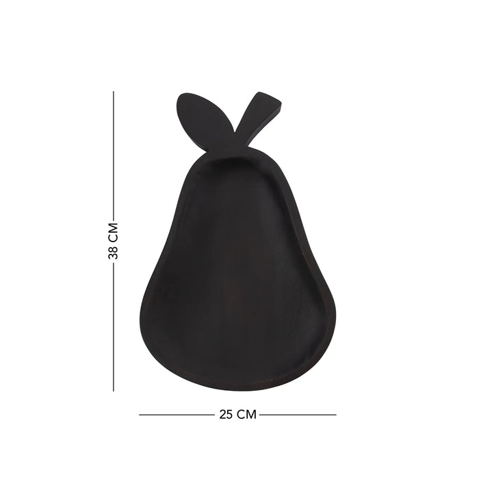 Pear Poetry Wooden Platter