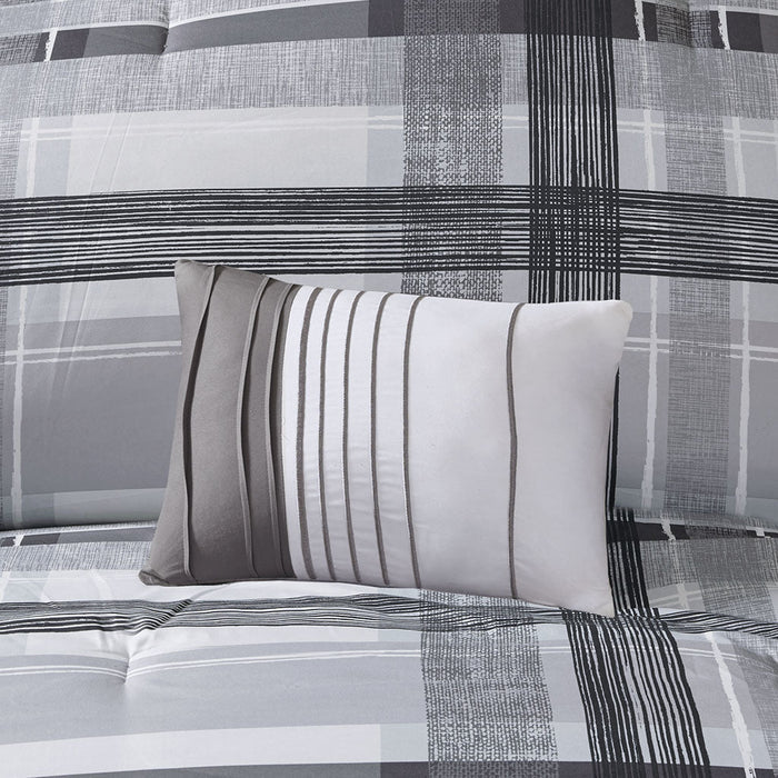 Plaid Comforter Set Doba