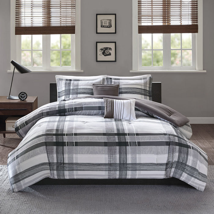 Plaid Comforter Set Doba