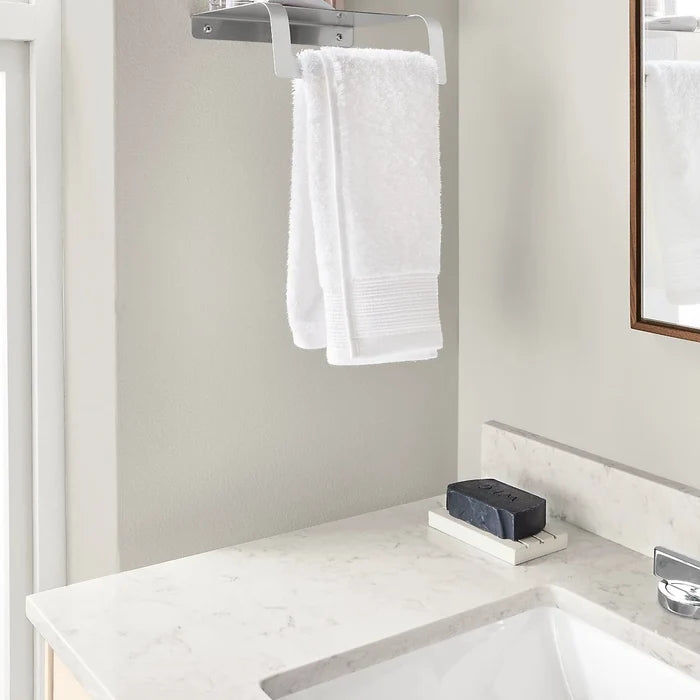PLC White Soap Grooved Tray & Tumbler Set