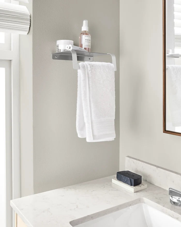 PLC White Soap Grooved Tray & Tumbler Set