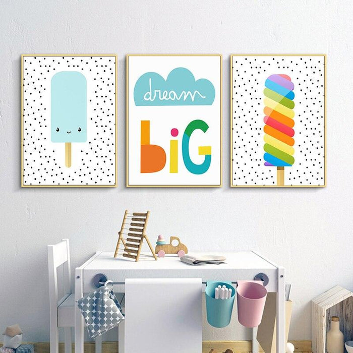 Popsicle Dreams Painting on Canvas - Divine Heart L.A.
