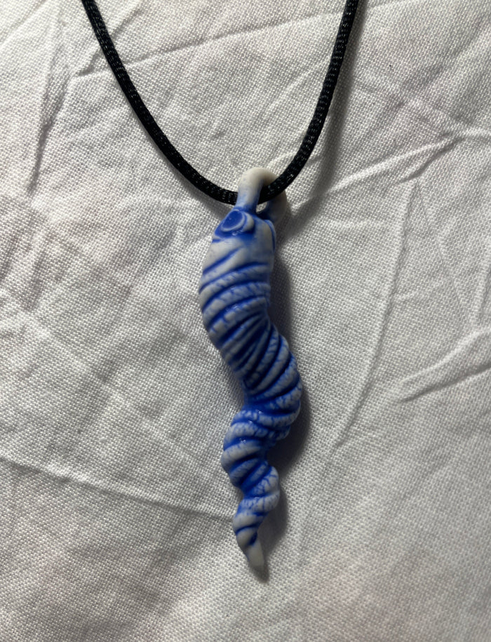 Porcelain Pendant Necklace, Handmade by Diane Duvall