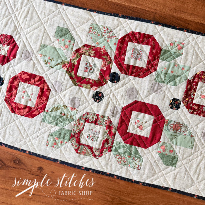 Posies Runner Kit -Midnight & White Backing