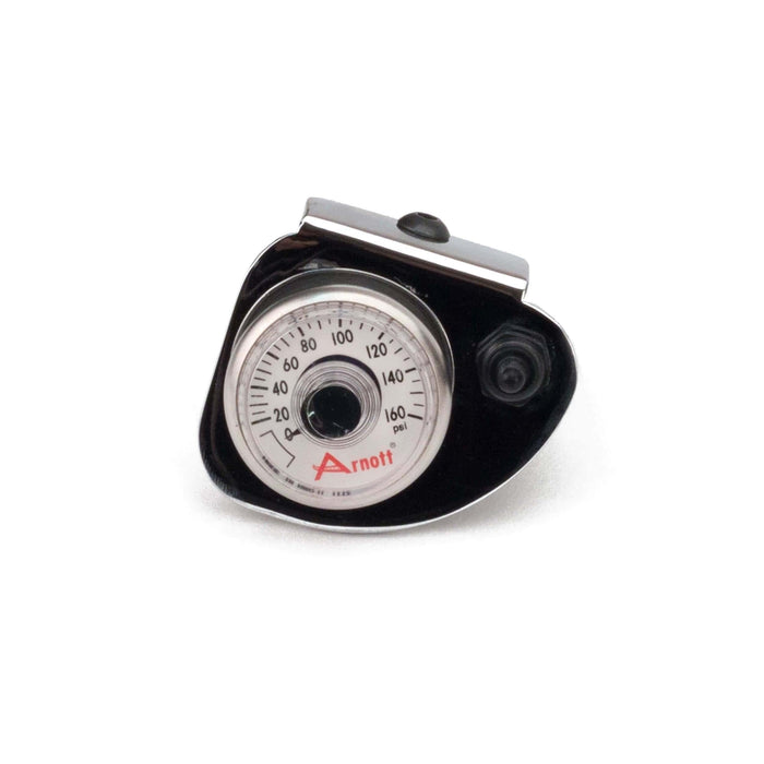 Arnott Cycles Motorcycle Air Suspension Kits Pressure Gauge w/Toggle (Chrome Bracket) (K-2638)