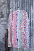 Floral Patchwork quilted hanging garment bag by Ida Mae