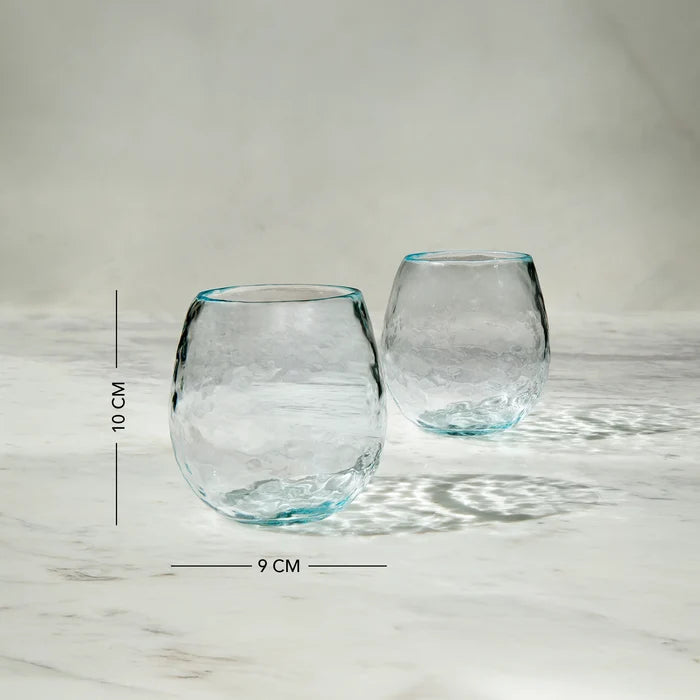 Quoise Glass Tumbler Set of 2 (Round)