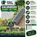 Rabbit Netting Galvanized 1050mm x 50m – Protect Your Garden from Pests-Eclipse Fencing