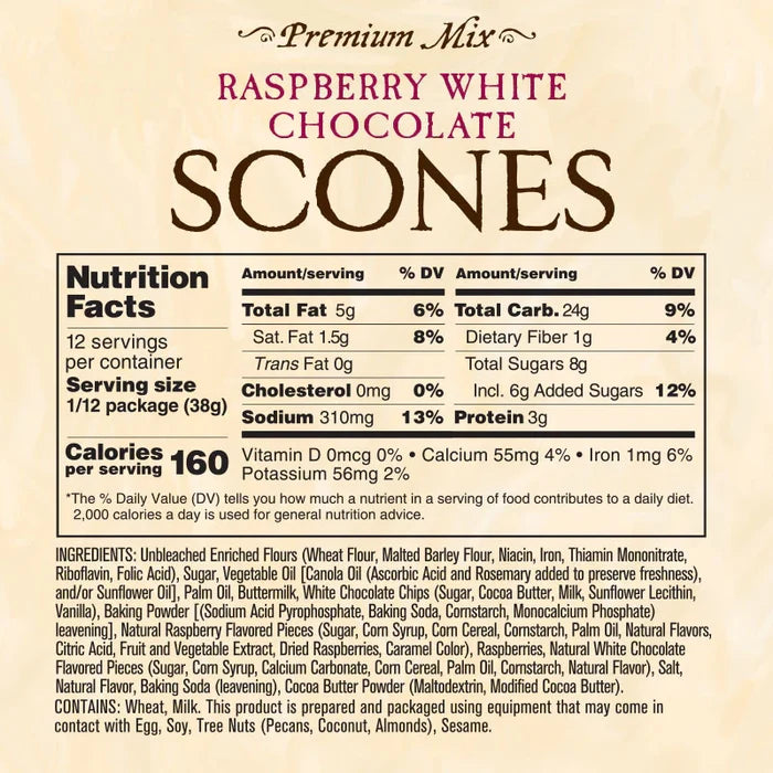 Raspberry White Chocolate Scones