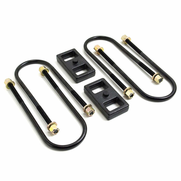 ReadyLift Suspension Block and U-Bolt Kit ReadyLift 66-1201 Rear Block Kit Fits 03-23 3500 Ram 3500