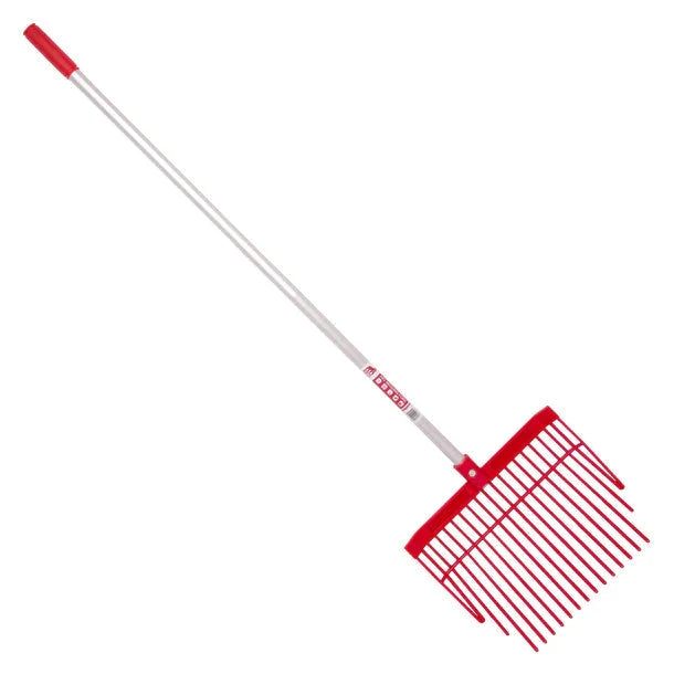 Red Gorilla Bedding Fork with Straight Handle Durable Stable & Barn Tool-Eclipse Fencing