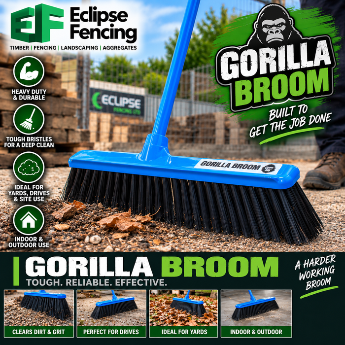 Red Gorilla Broom® 50cm – Durable Multi-Surface Sweeping Tool-Eclipse Fencing