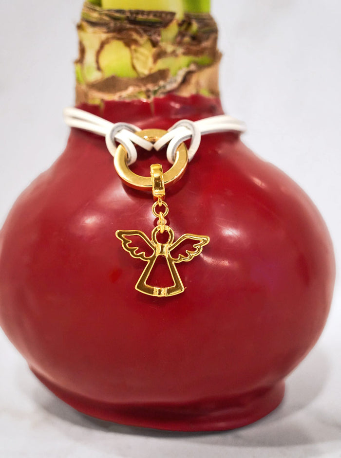 Red Waxed Bulb & Charm Bracelet Gift Set‎