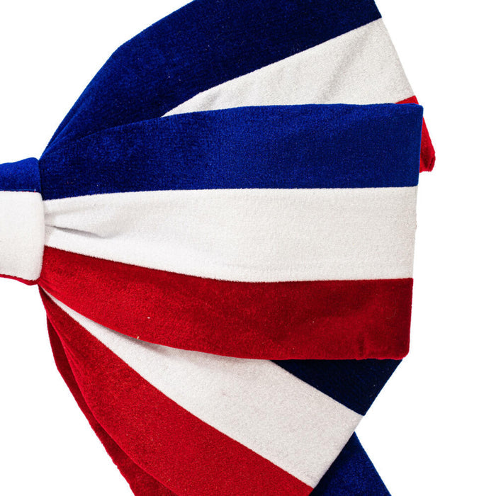 Red, White, Blue Velvet Bow Decor