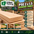 Redwood PSE 2x1.5 Timber – Smooth, Durable & Ready to Use-Eclipse Fencing