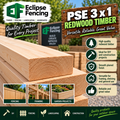 Redwood PSE 3x1 Timber – Smooth, Strong & Ready to Use-Eclipse Fencing
