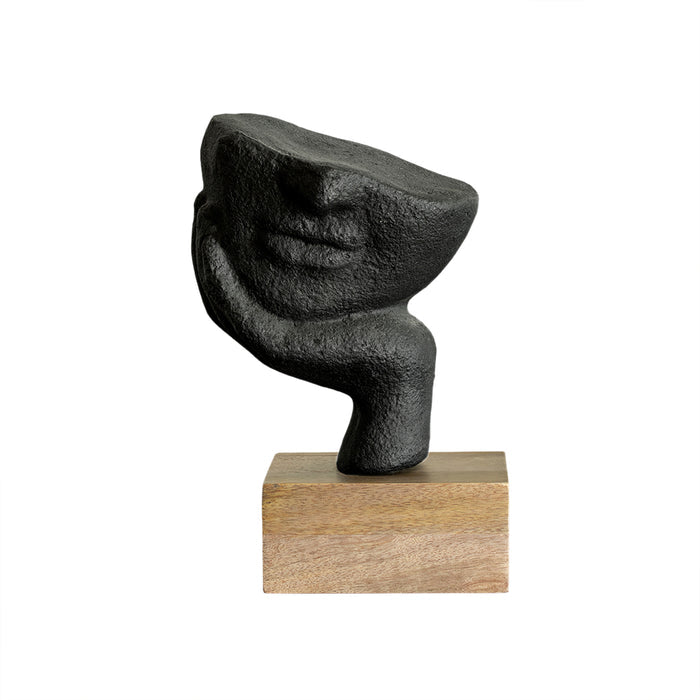 Restive Face Ecomix Sculpture - Black