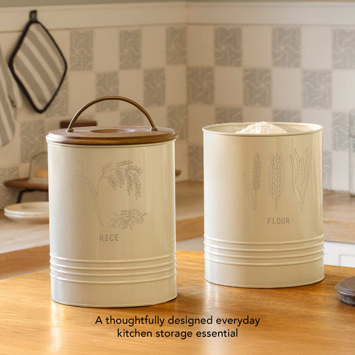 Rice Storage Barrel with Wooden lid