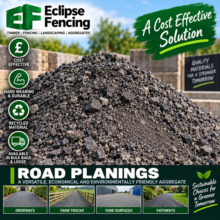 Road Planings 850kg Bulk Bag – Durable & Sustainable Construction Material-Eclipse Fencing