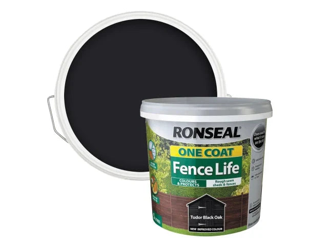 Ronseal 5L One Coat Life Quick Dry Garden Shed & Fence Paint – Vibrant Colour & Long-Lasting Protection-Eclipse Fencing