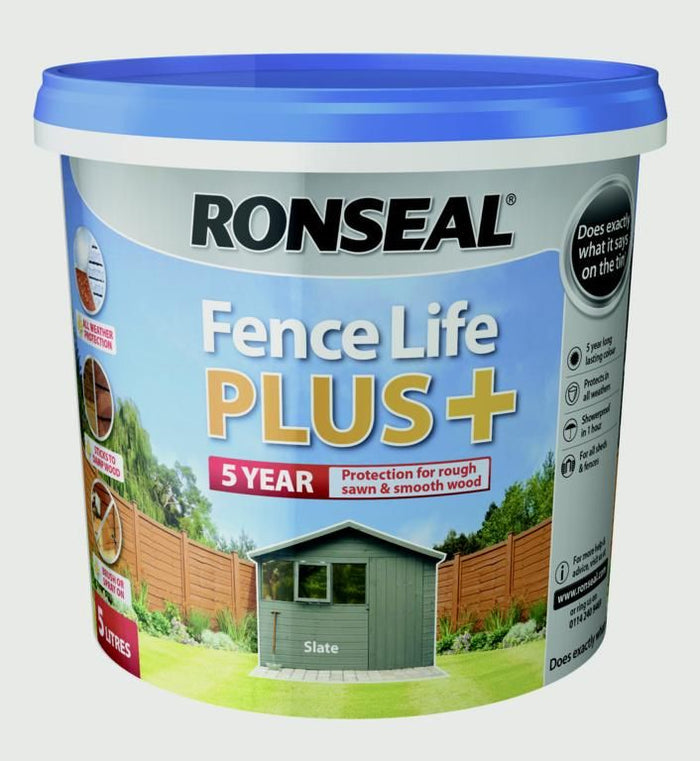 Ronseal Fence Life Plus 5 Litre – Long-Lasting Protection & Vibrant Colour for Fences-Eclipse Fencing