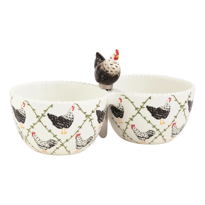 Rooster Double Tidbit Set