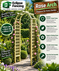 Rose Arch – Pressure-Treated Timber Garden Archway | 100cm Wide-Eclipse Fencing
