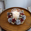 Rose & Pine Cone Candlestick Garland VCI Imports