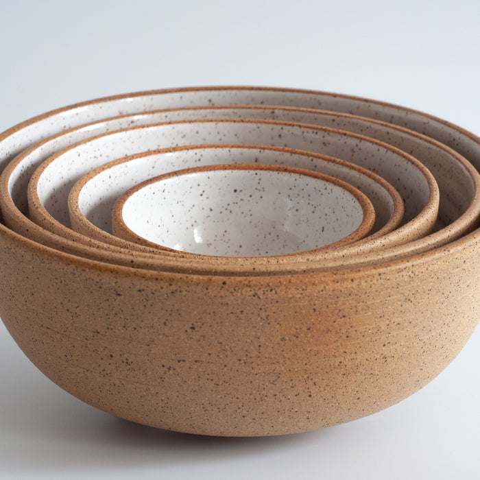 RPK White + Nude Nesting Bowl, Large