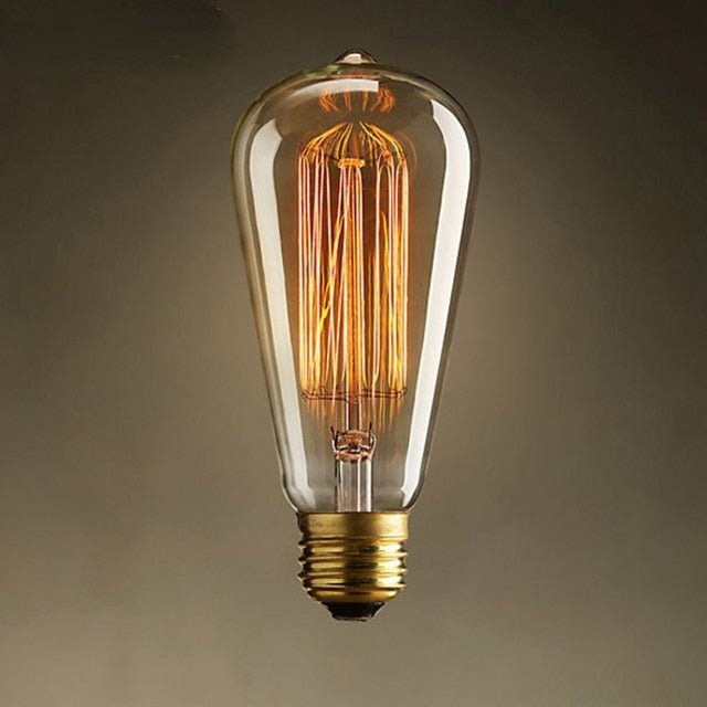 Rustic Forge Pendant Light - Bulb / 9.8" x 6.3" / 25cm x 16cm - Level Decor