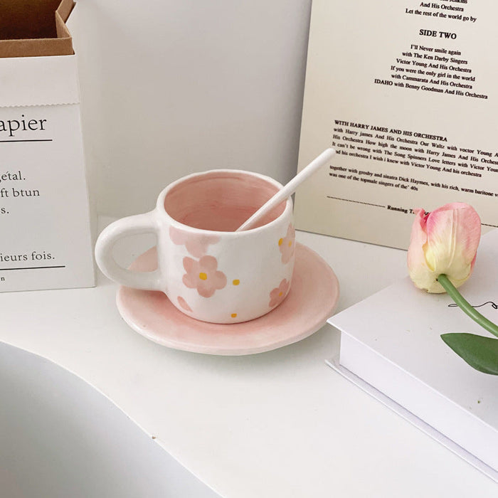 Sakura Ceramic Mug And Plate Set Coquette Dreams